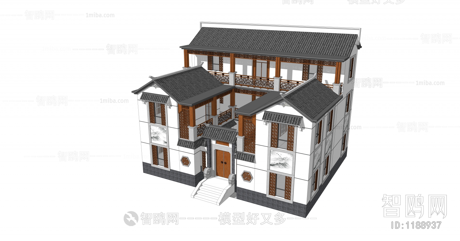 Chinese Style Villa Appearance