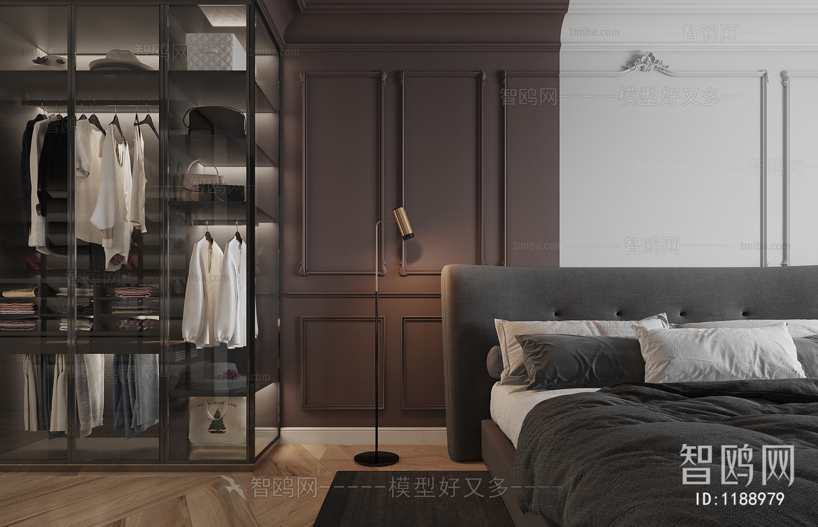 Simple European Style Bedroom