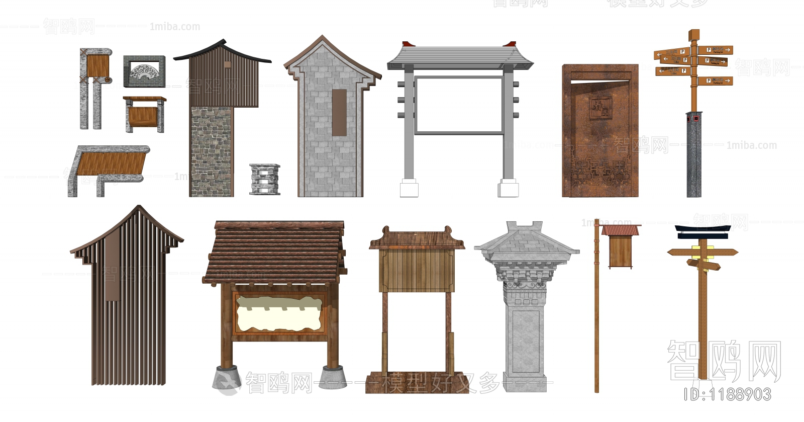 New Chinese Style Building Component