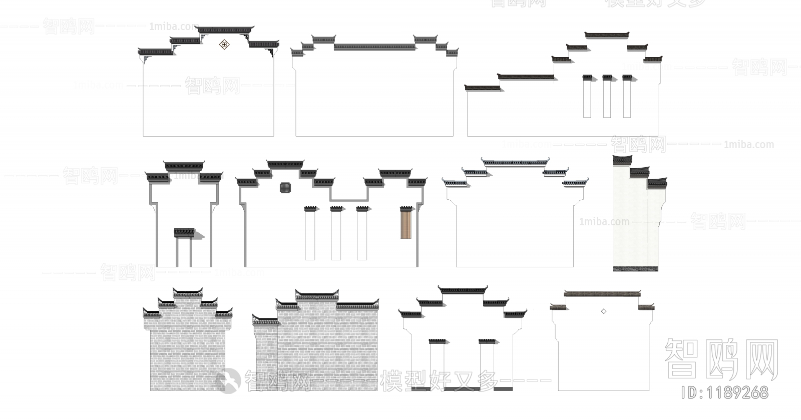 Chinese Style Building Component