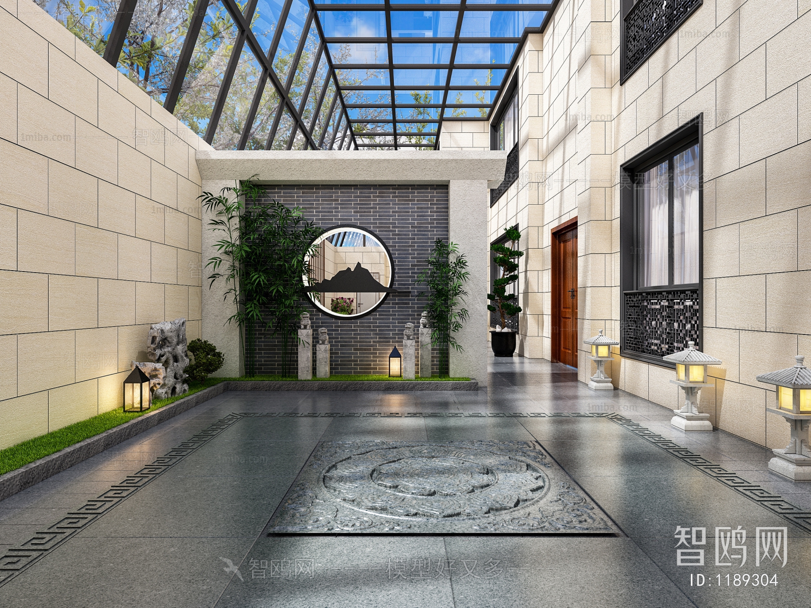 New Chinese Style Courtyard/landscape