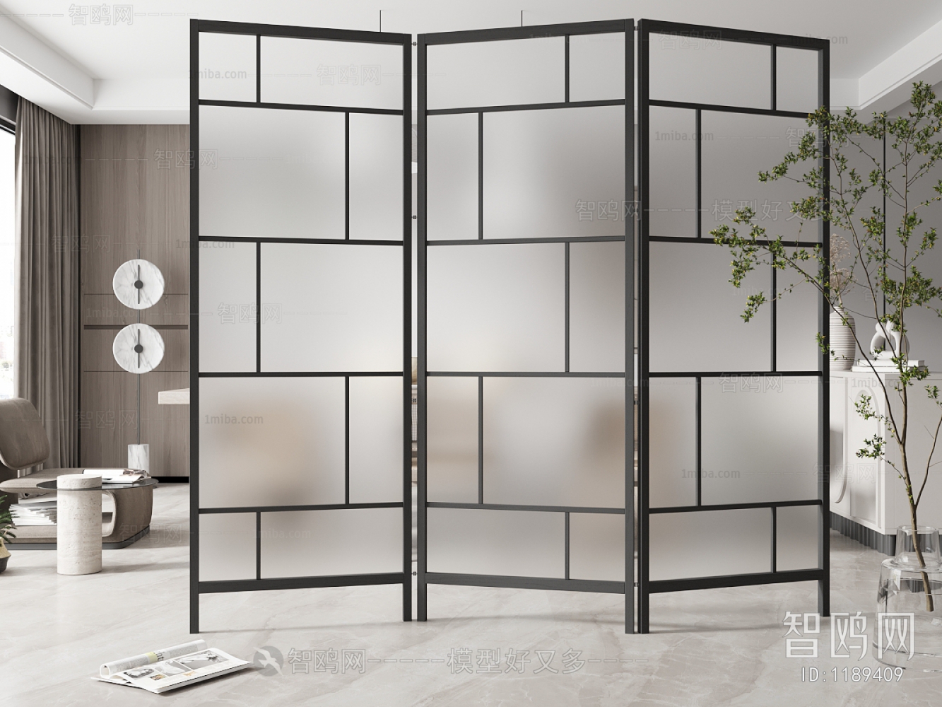 Modern Glass Screen Partition