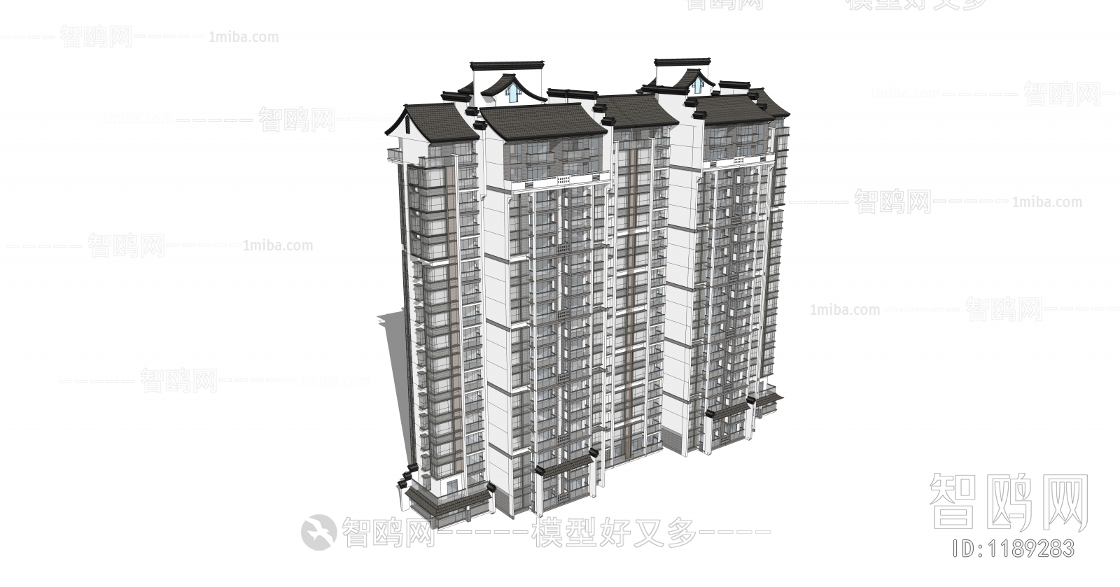 New Chinese Style Building Appearance