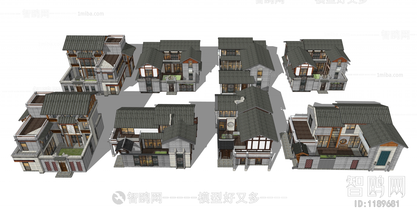 New Chinese Style Villa Appearance