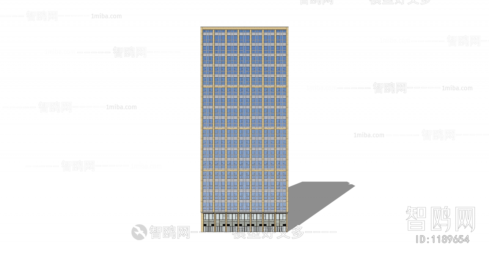 欧式高层商业建筑