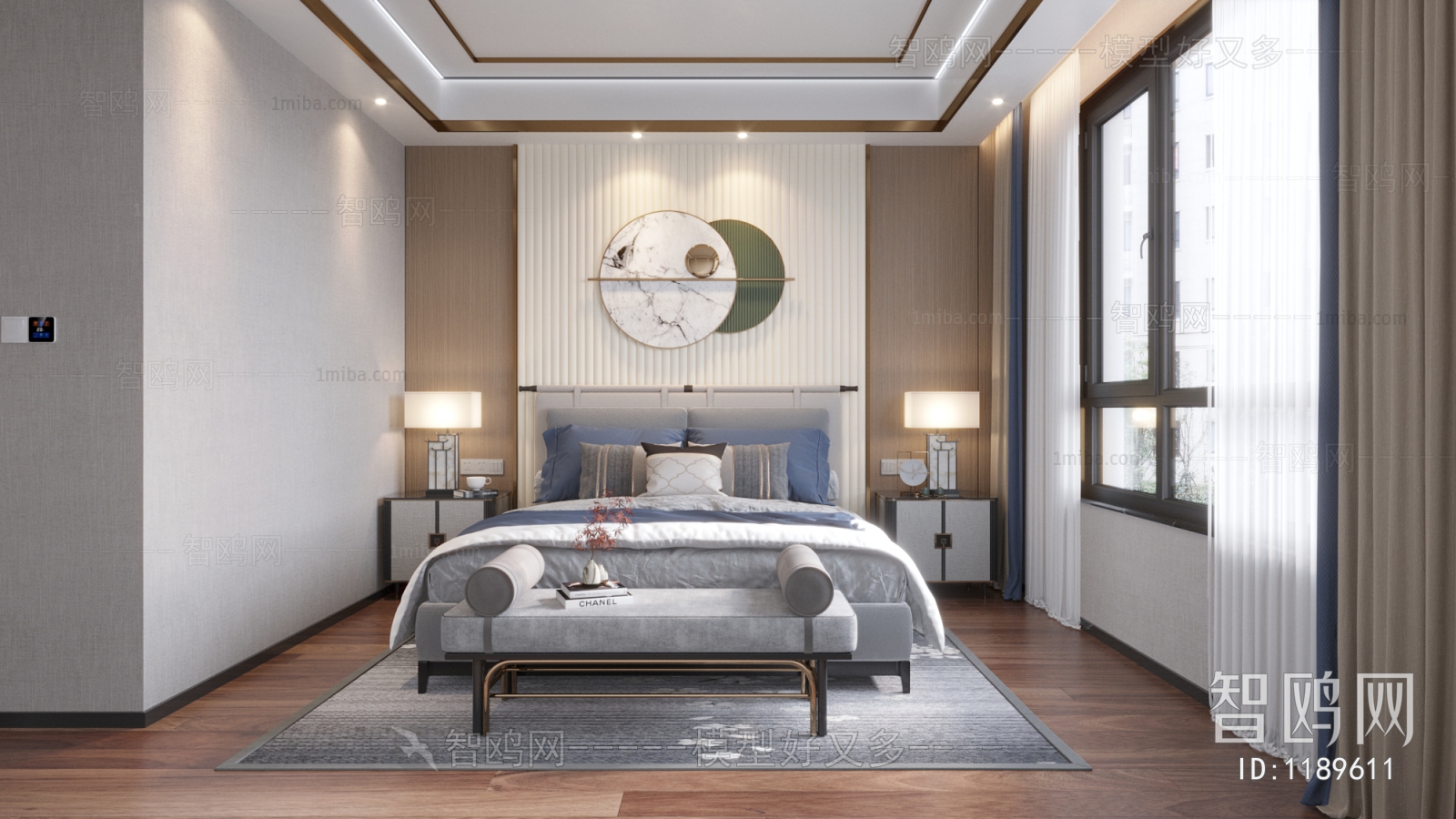 New Chinese Style Bedroom