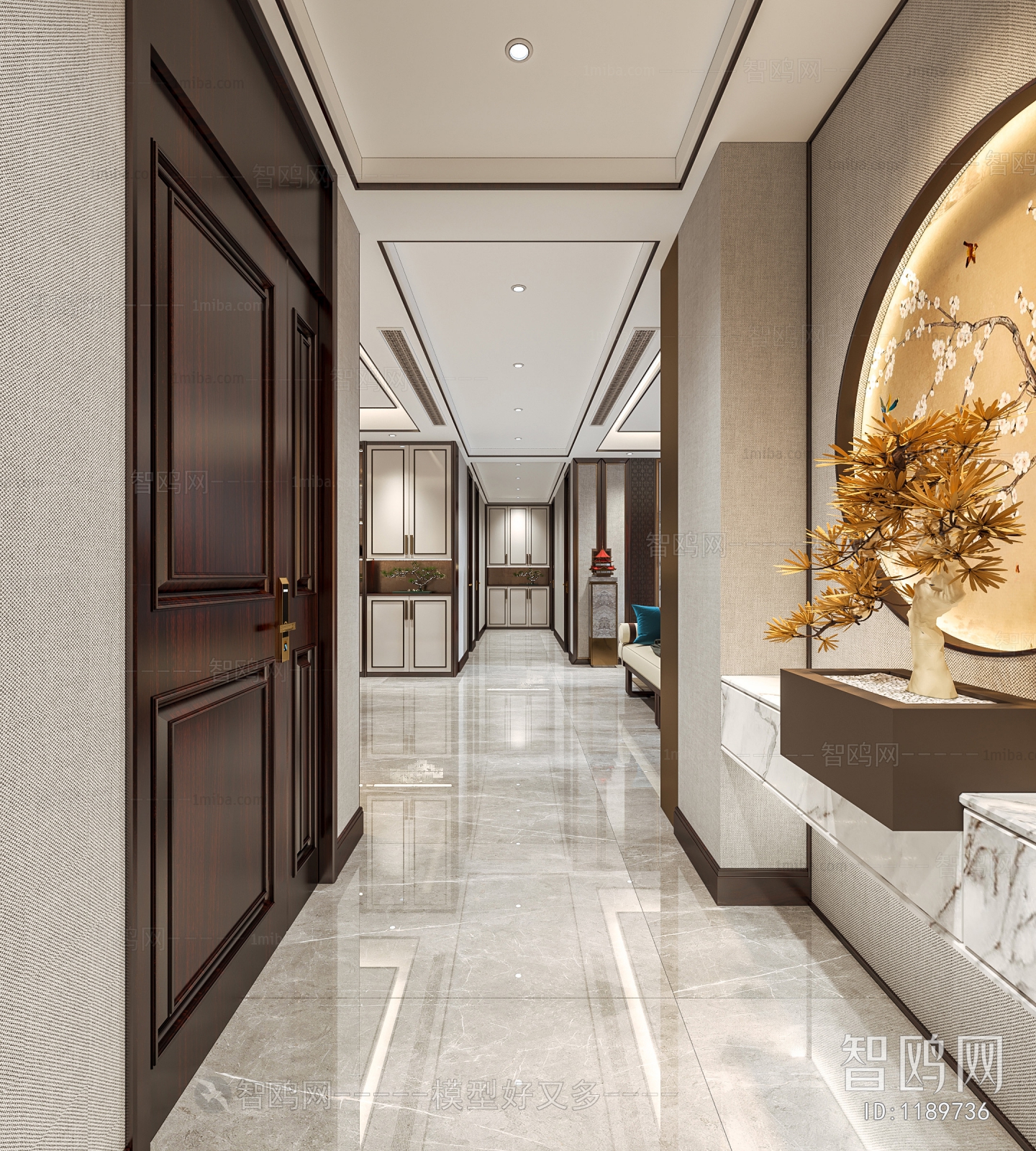 New Chinese Style Hallway