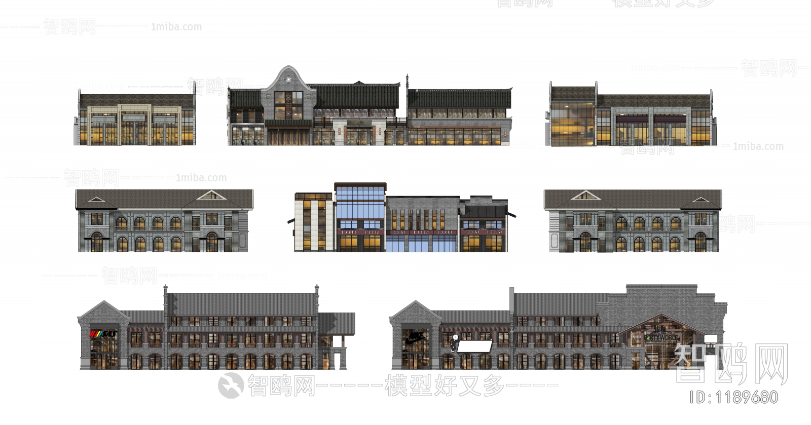 New Chinese Style Building Appearance