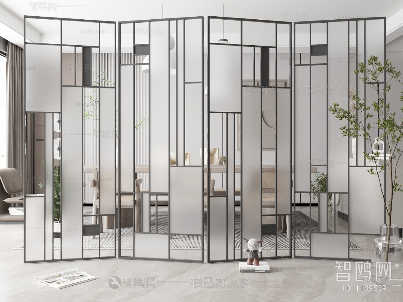 Modern Glass Screen Partition