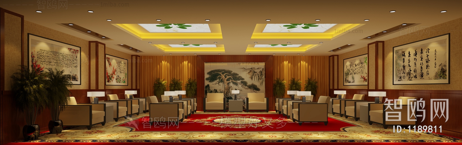 New Chinese Style Reception Room