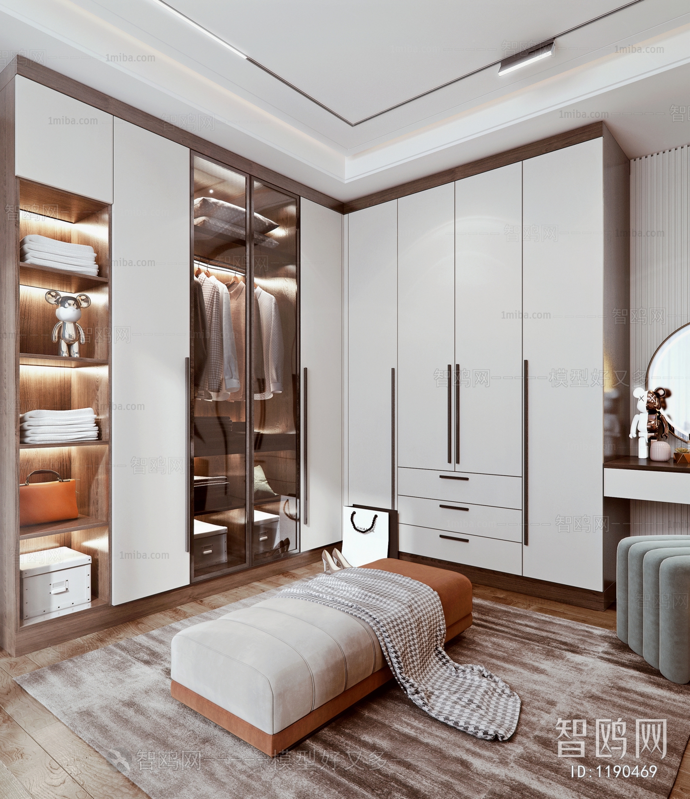 Modern Clothes Storage Area