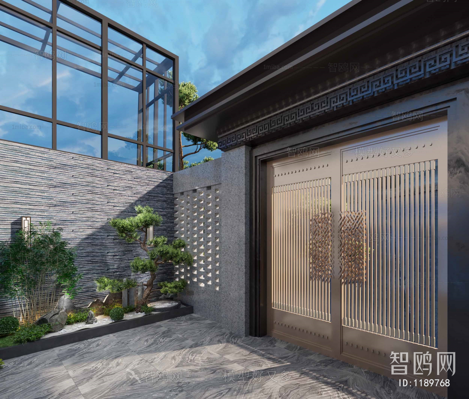 New Chinese Style Courtyard/landscape