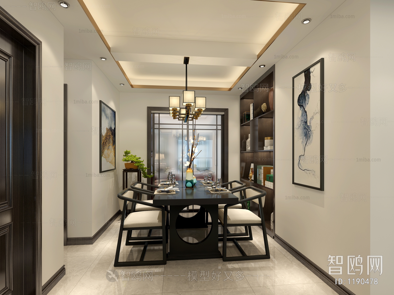 New Chinese Style Dining Room