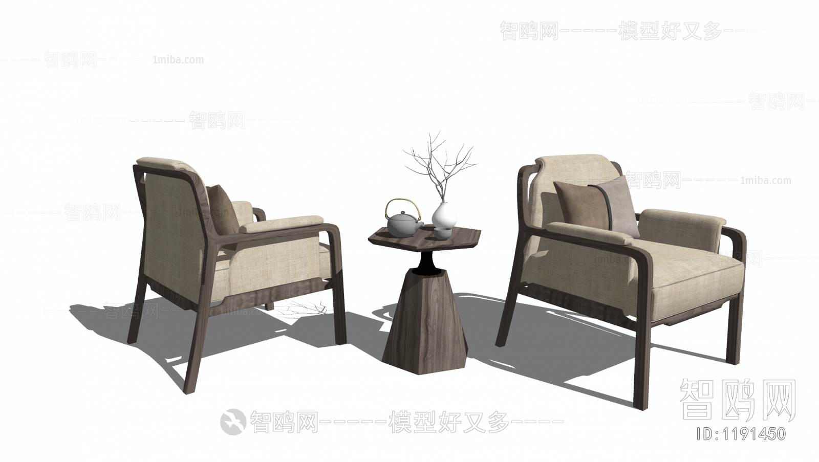 New Chinese Style Lounge Chair