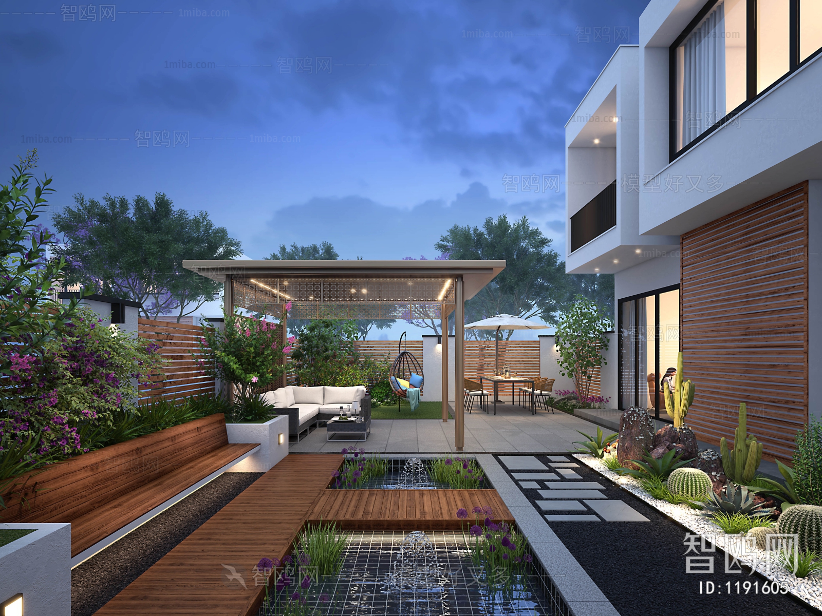 Modern Courtyard/landscape