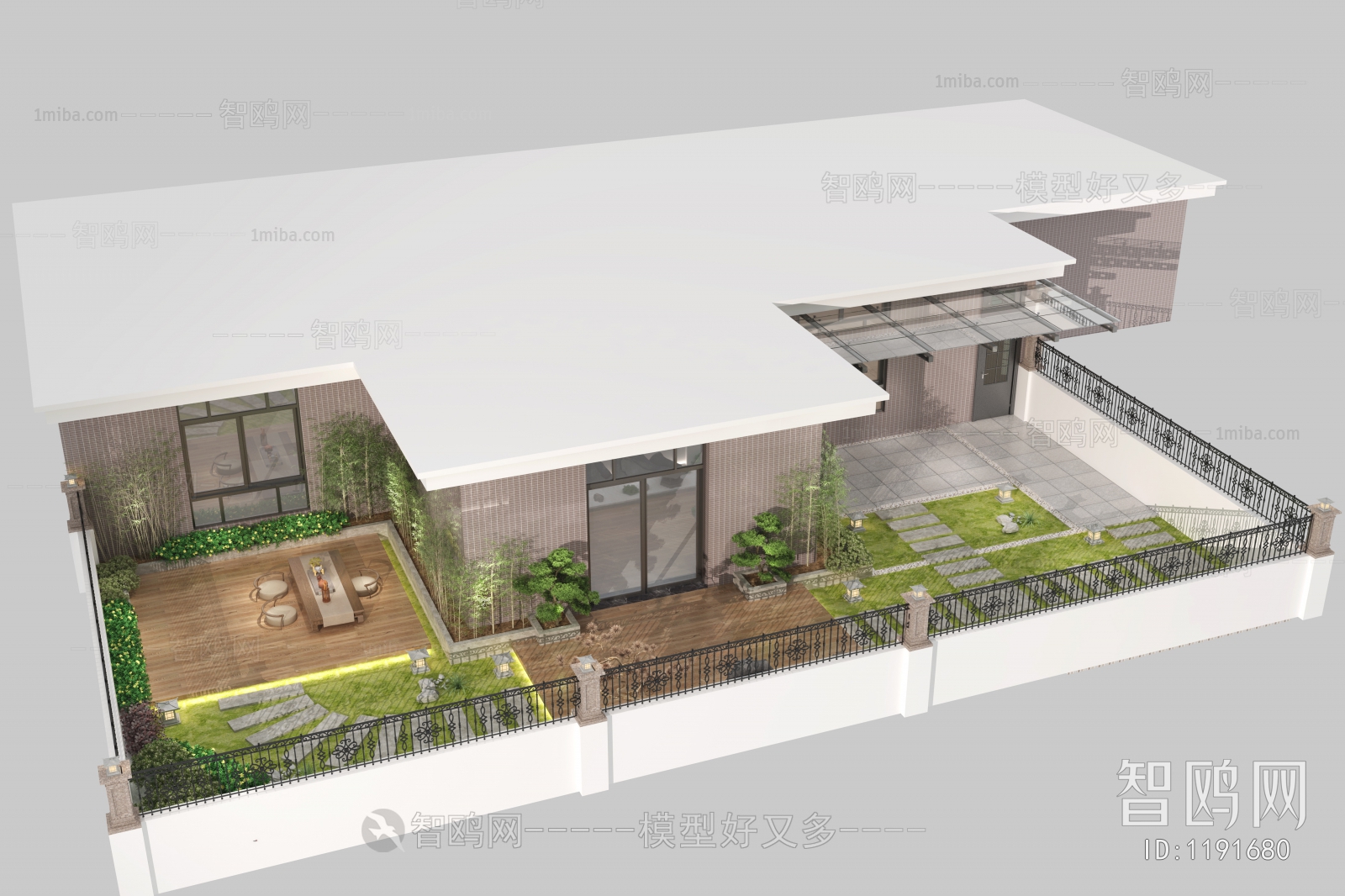 New Chinese Style Courtyard/landscape