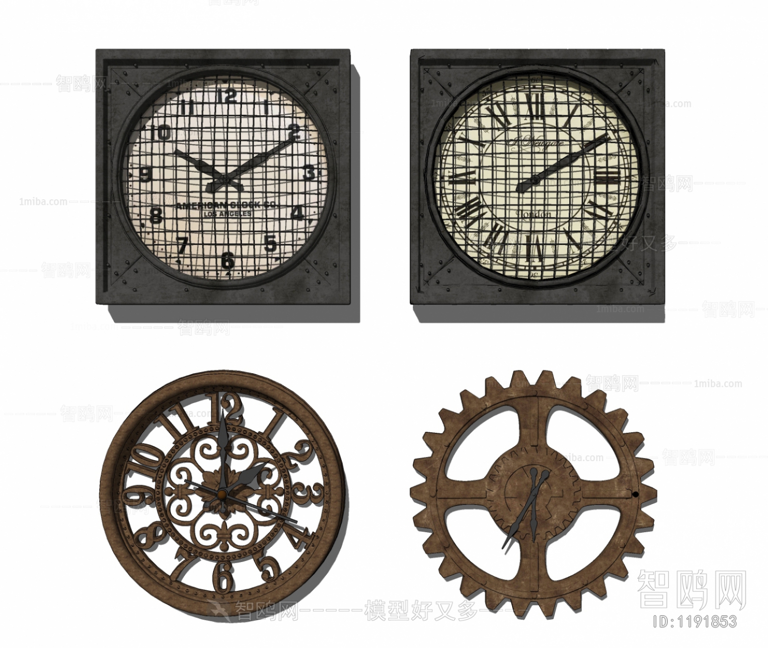 Industrial Style Wall Clock