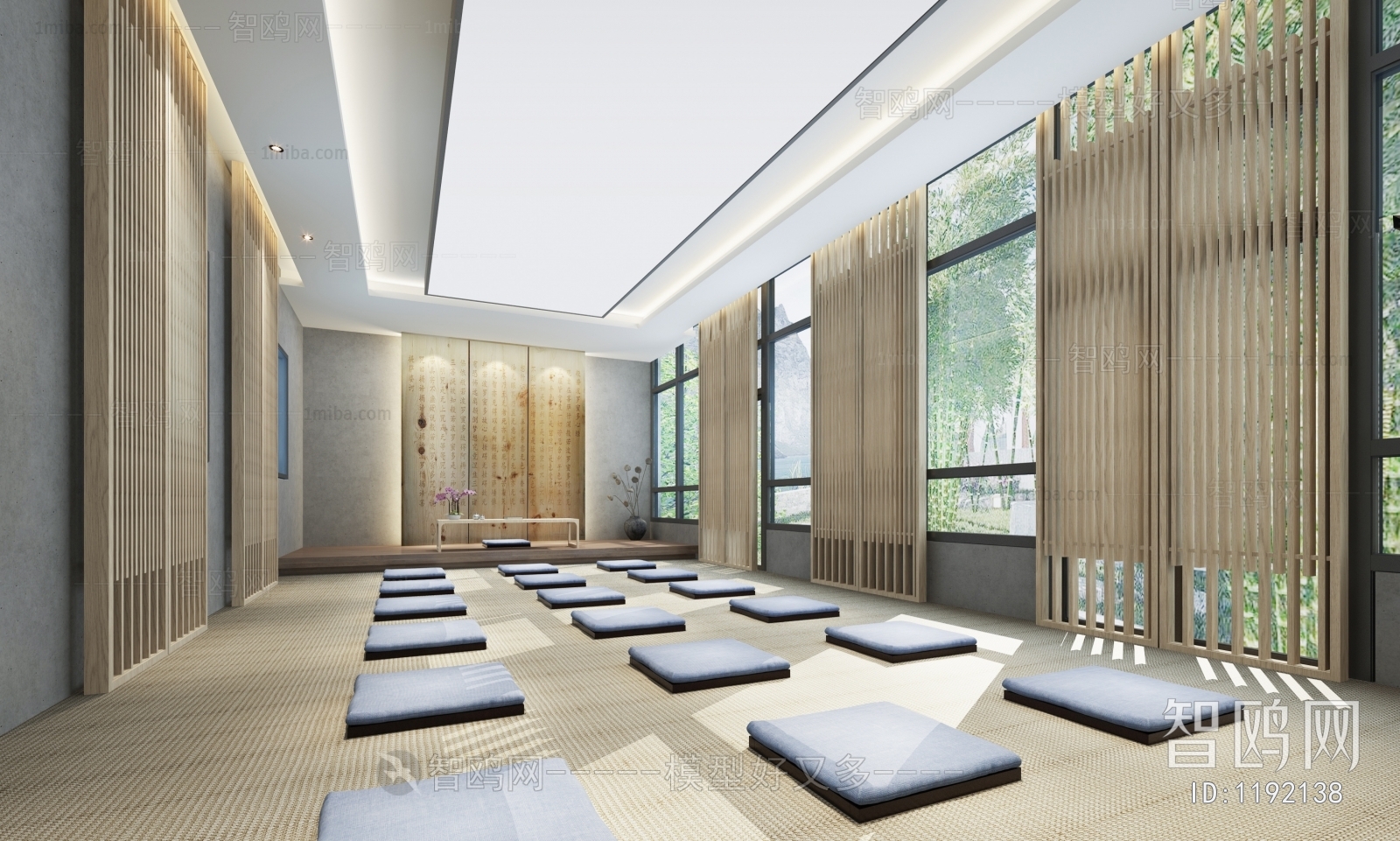 New Chinese Style Yoga Room