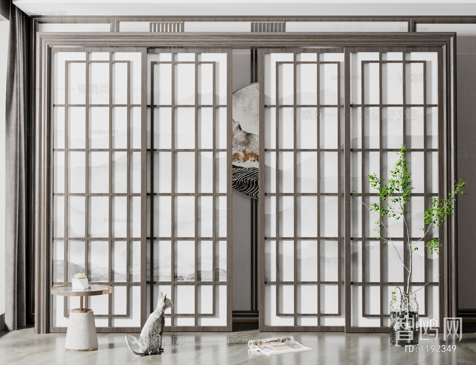 New Chinese Style Sliding Door