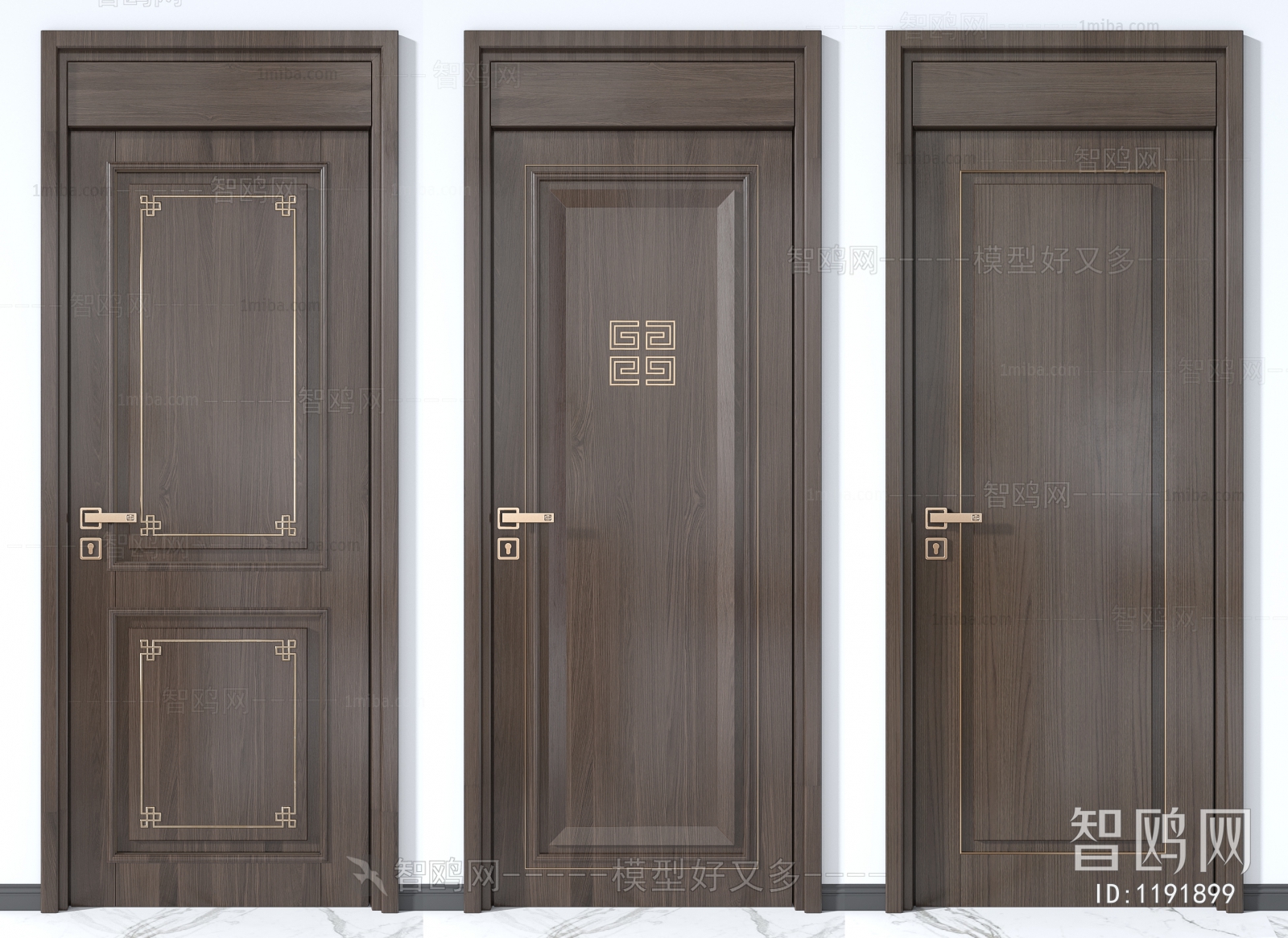 New Chinese Style Single Door