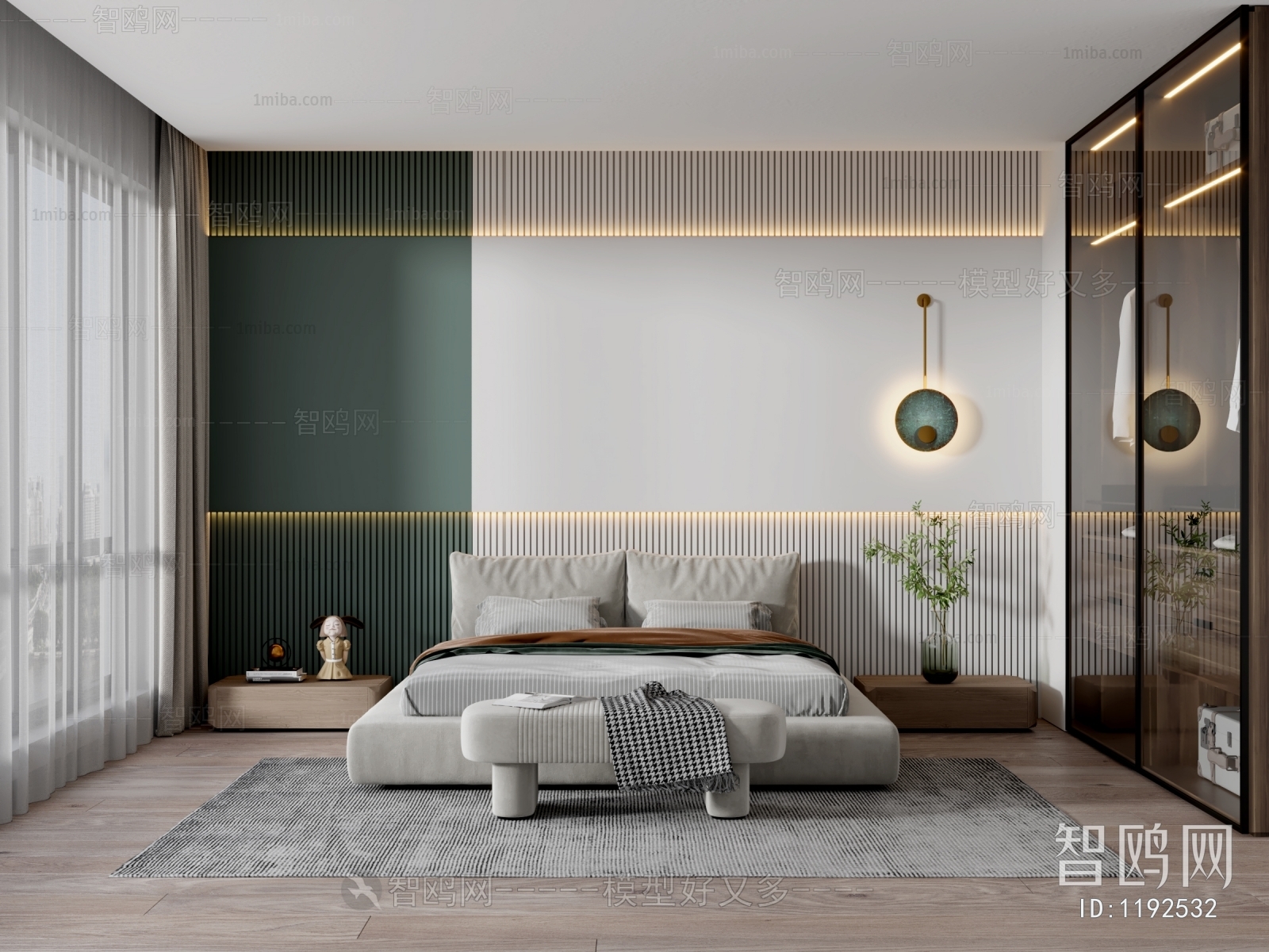 Modern Nordic Style Bedroom