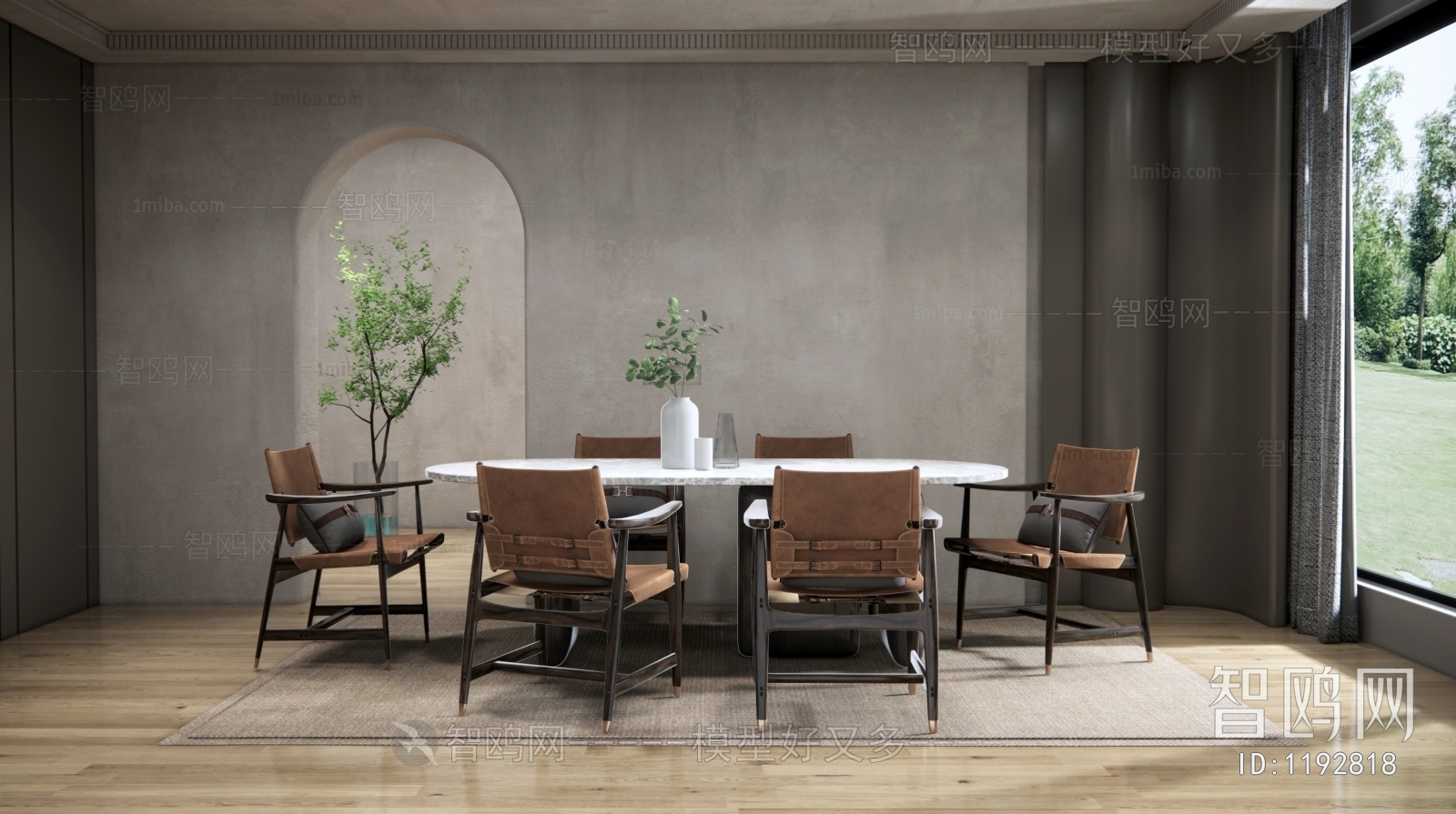 Wabi-sabi Style Dining Room