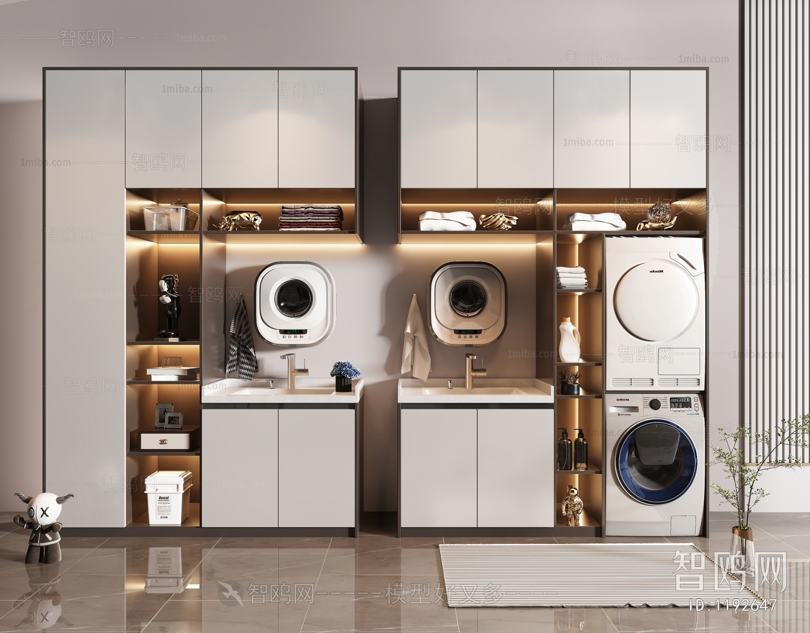 Modern Laundry Cabinet