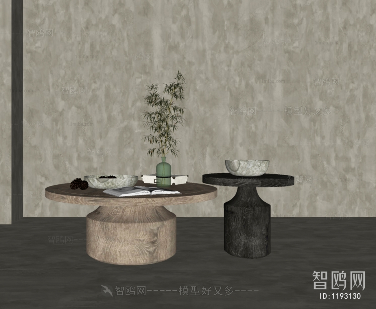Modern Wabi-sabi Style Coffee Table
