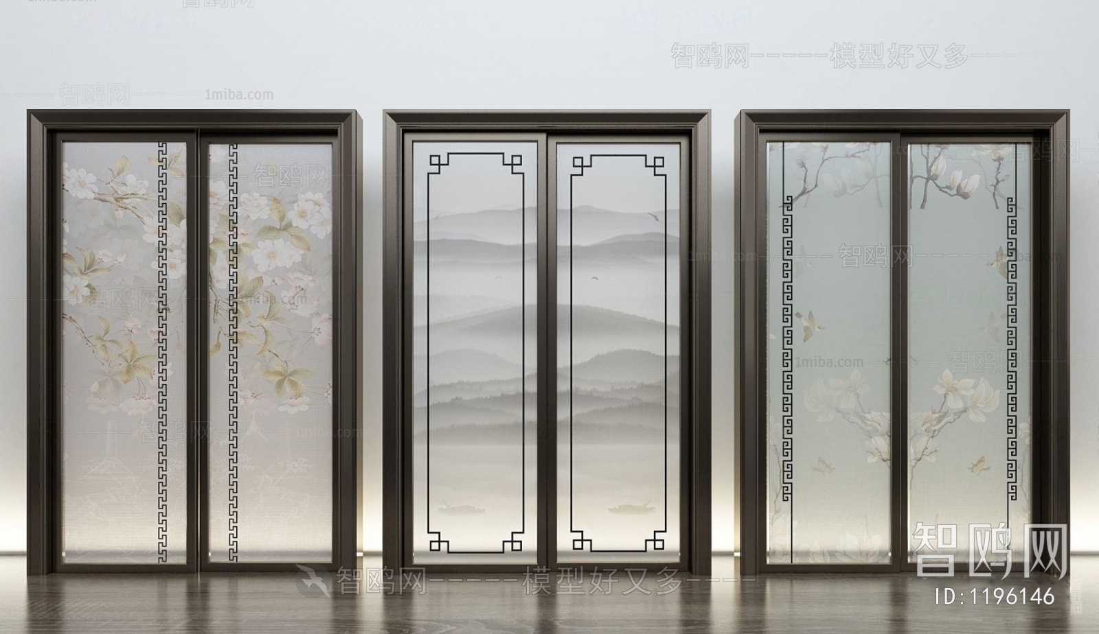 New Chinese Style Sliding Door