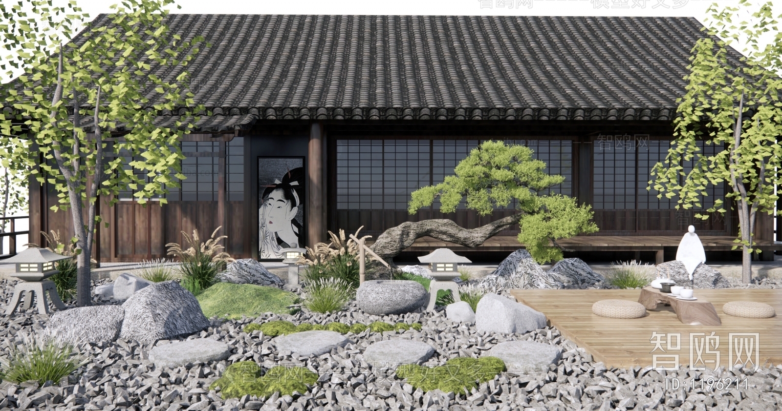 Japanese Style Courtyard/landscape