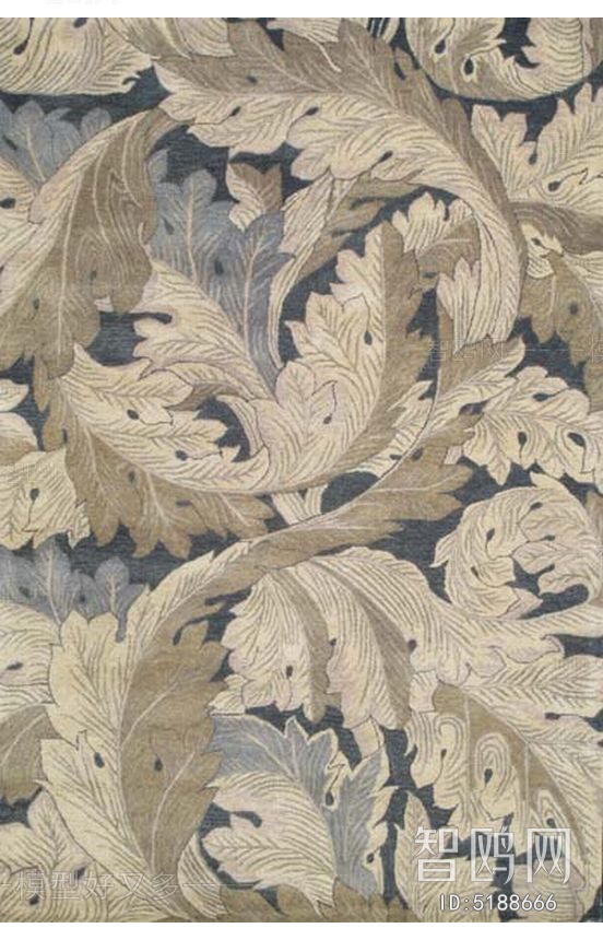 现代花纹地毯