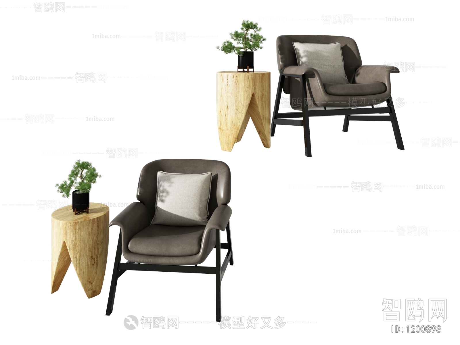 New Chinese Style Lounge Chair