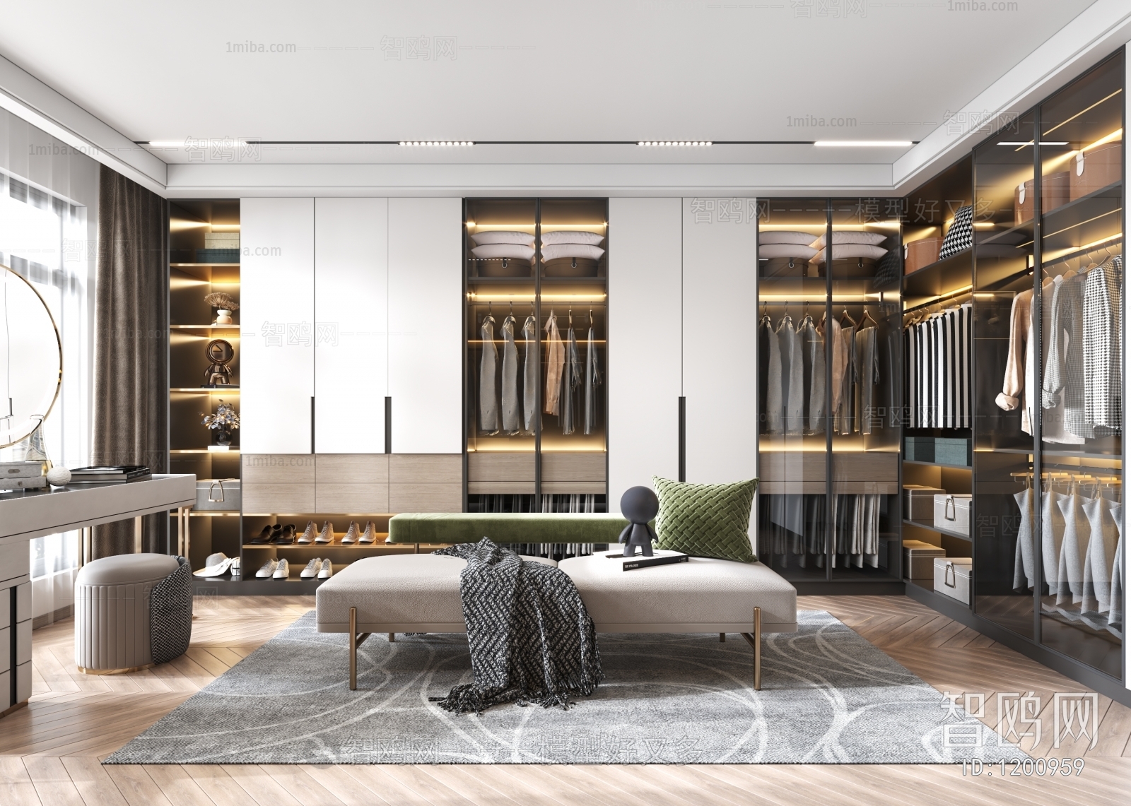 Modern Clothes Storage Area