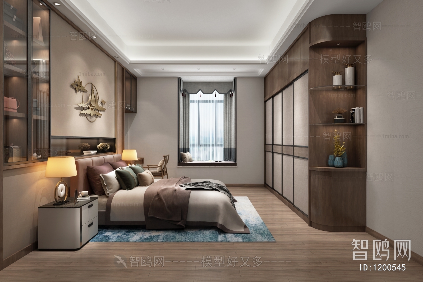 New Chinese Style Bedroom