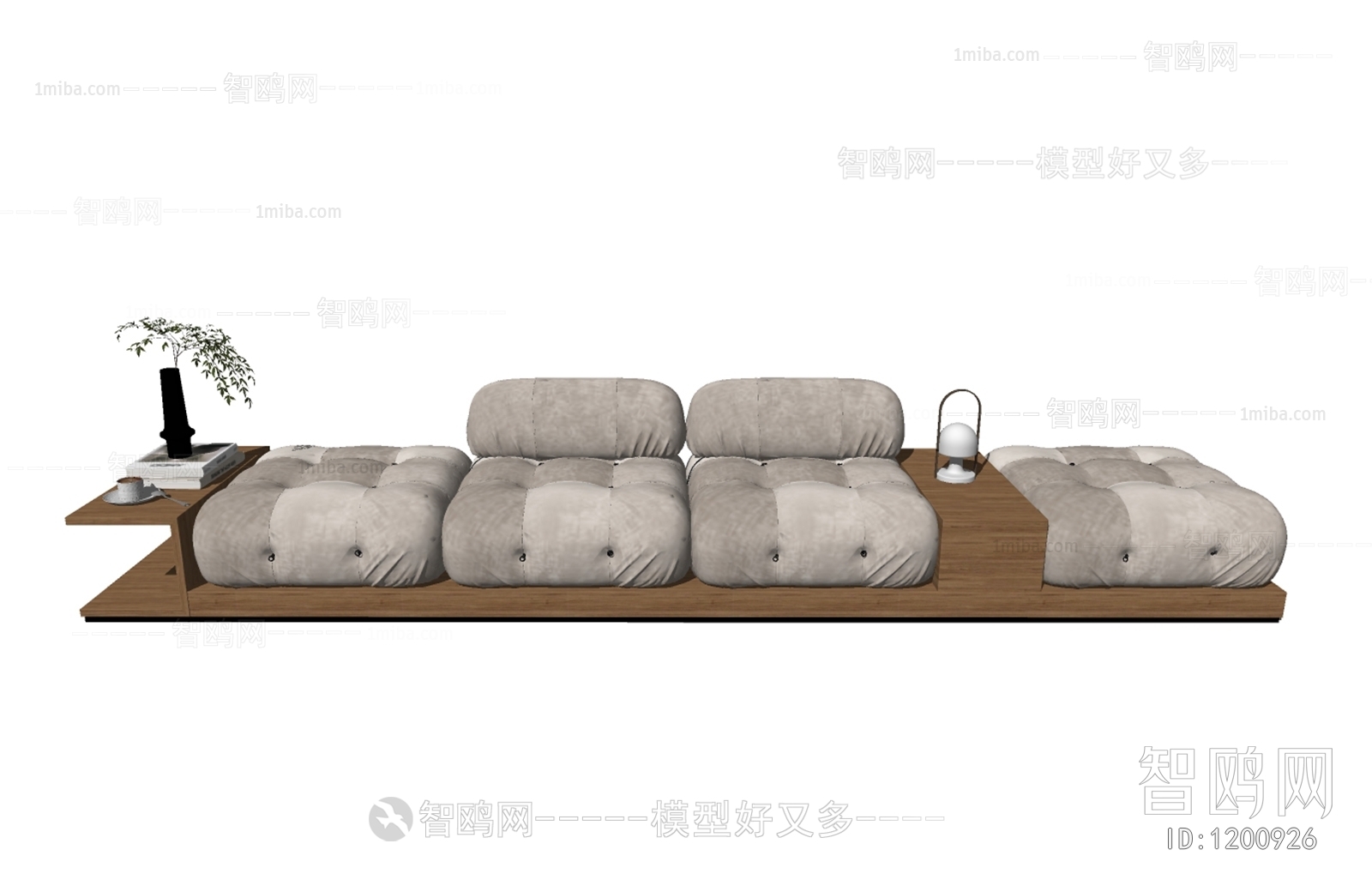 Wabi-sabi Style Multi Person Sofa