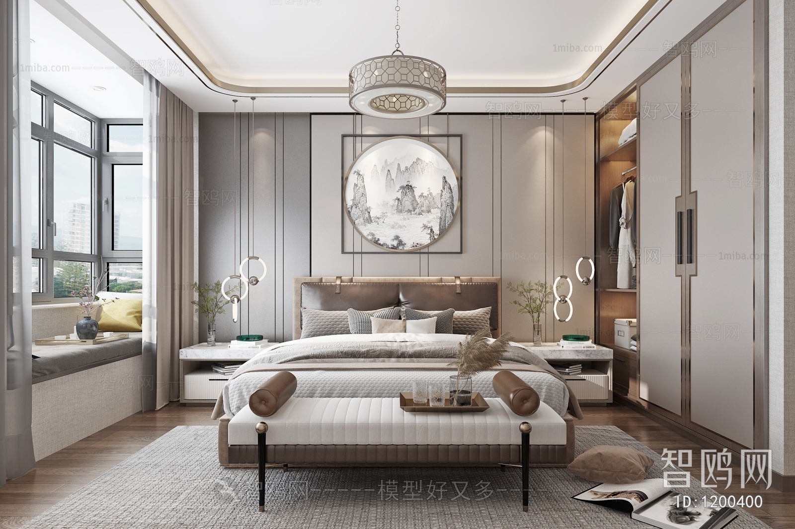 New Chinese Style Bedroom