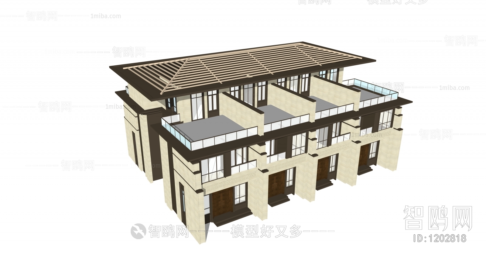 New Chinese Style Villa Appearance