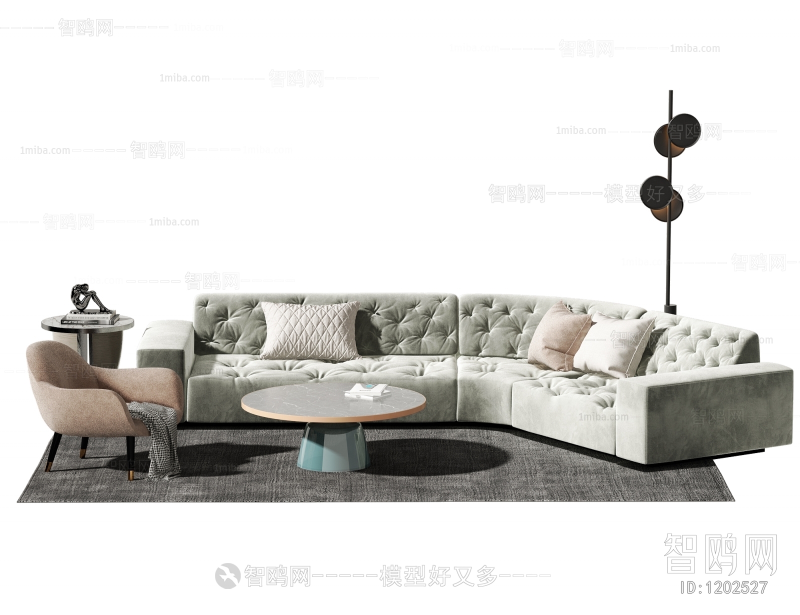 Modern Multi Person Sofa