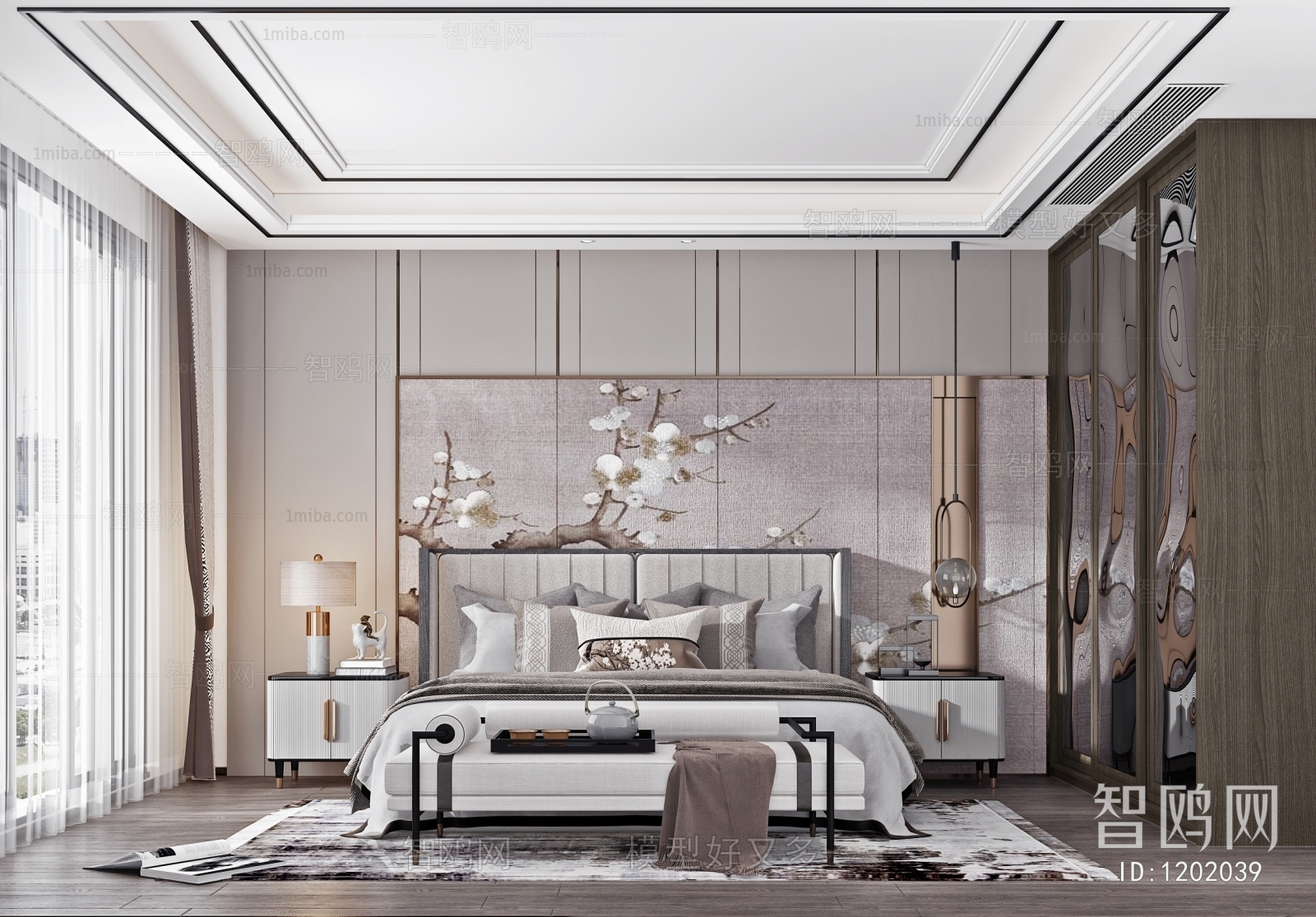 New Chinese Style Bedroom