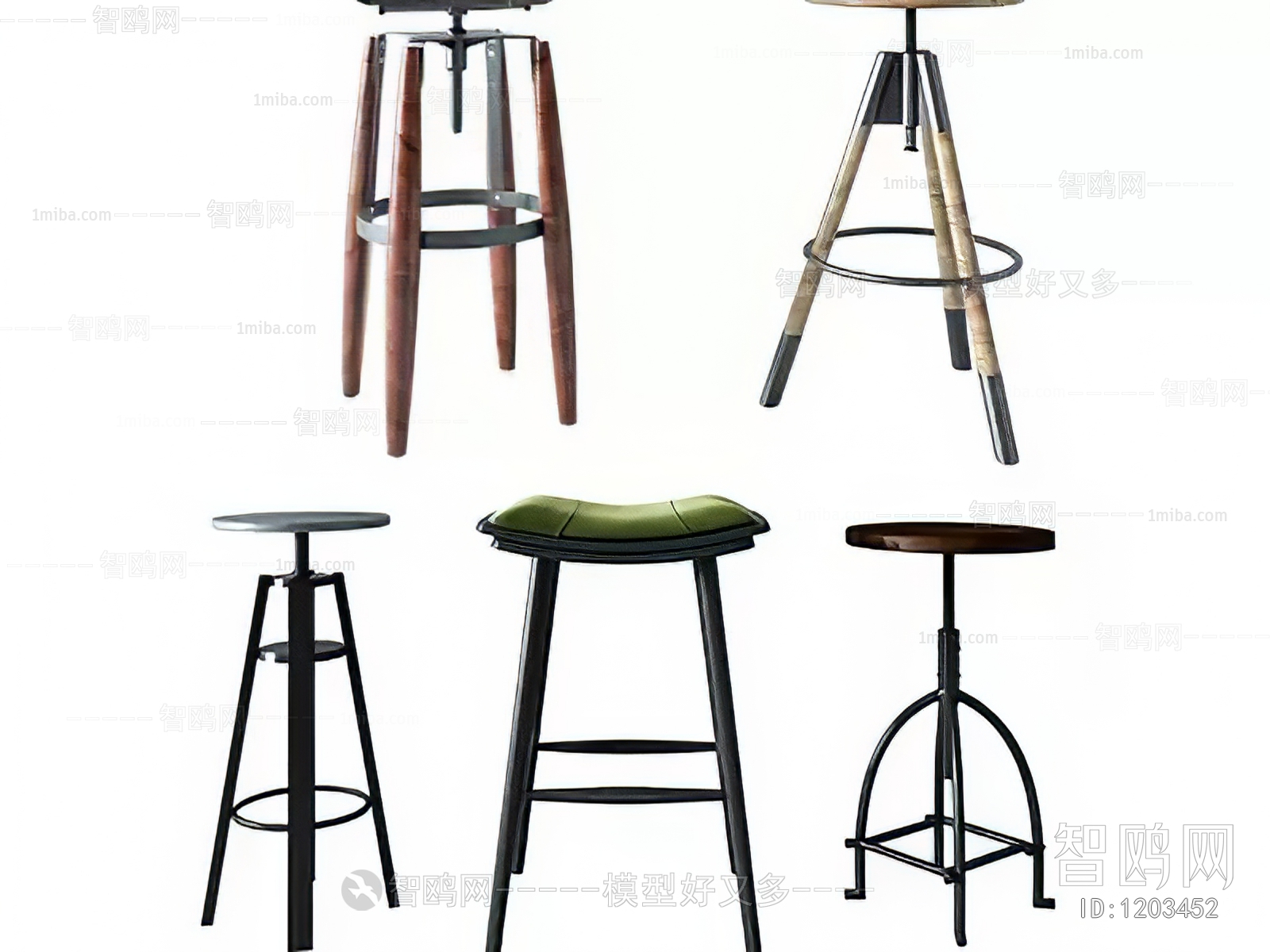 Industrial Style Bar Chair