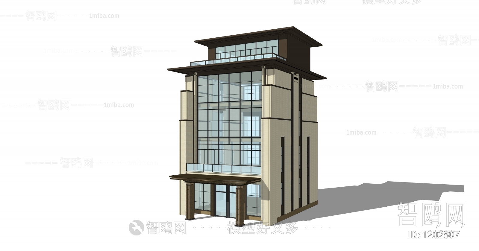 New Chinese Style Building Appearance