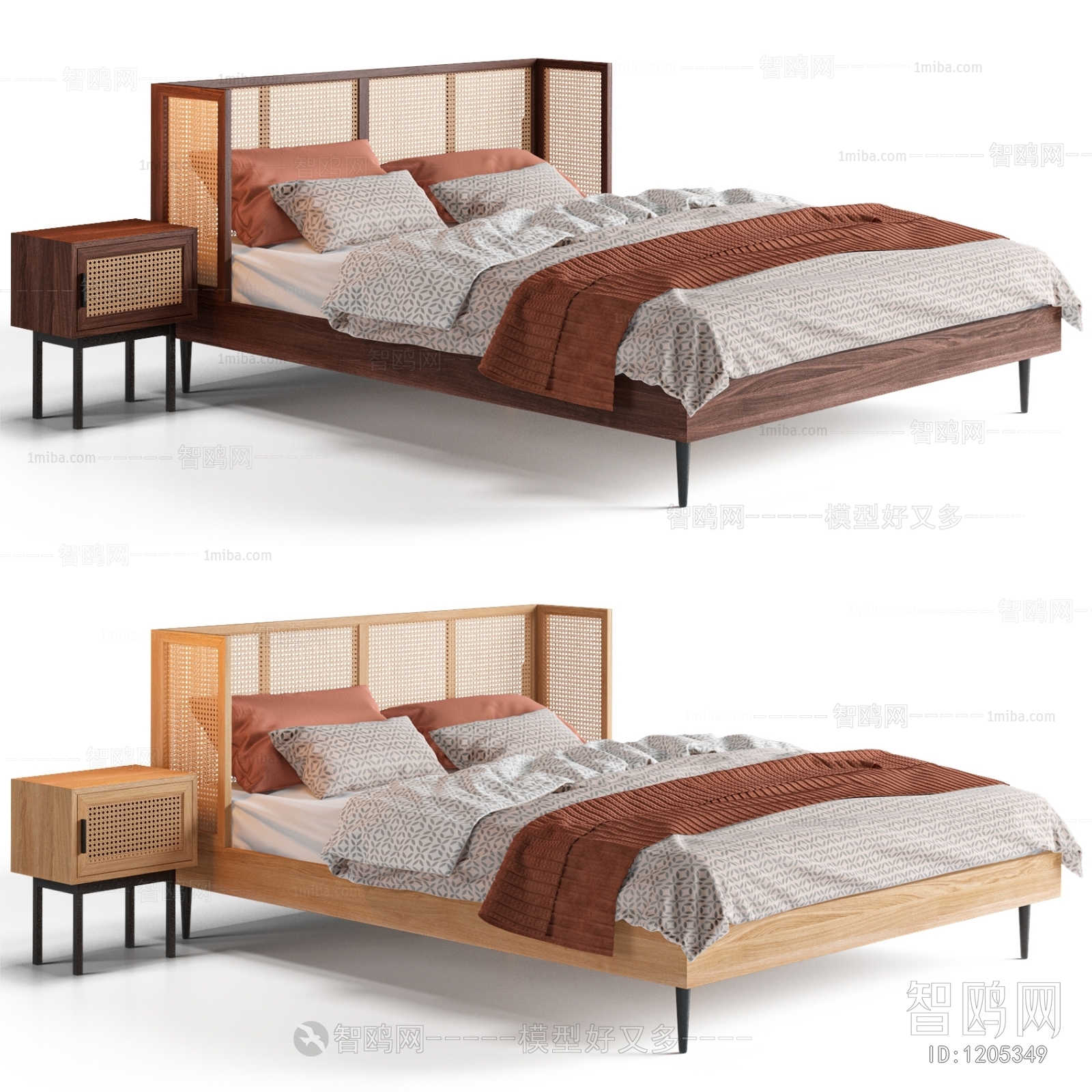 Nordic Style Double Bed