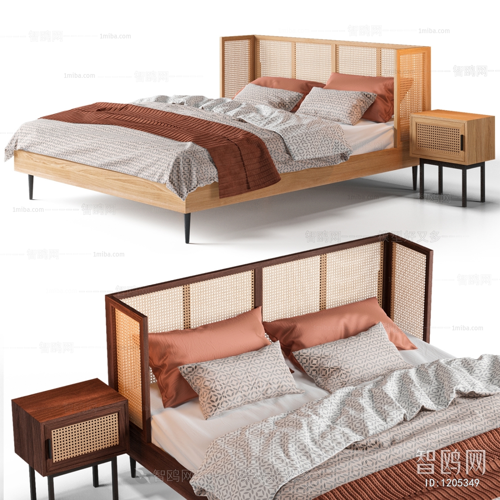 Nordic Style Double Bed