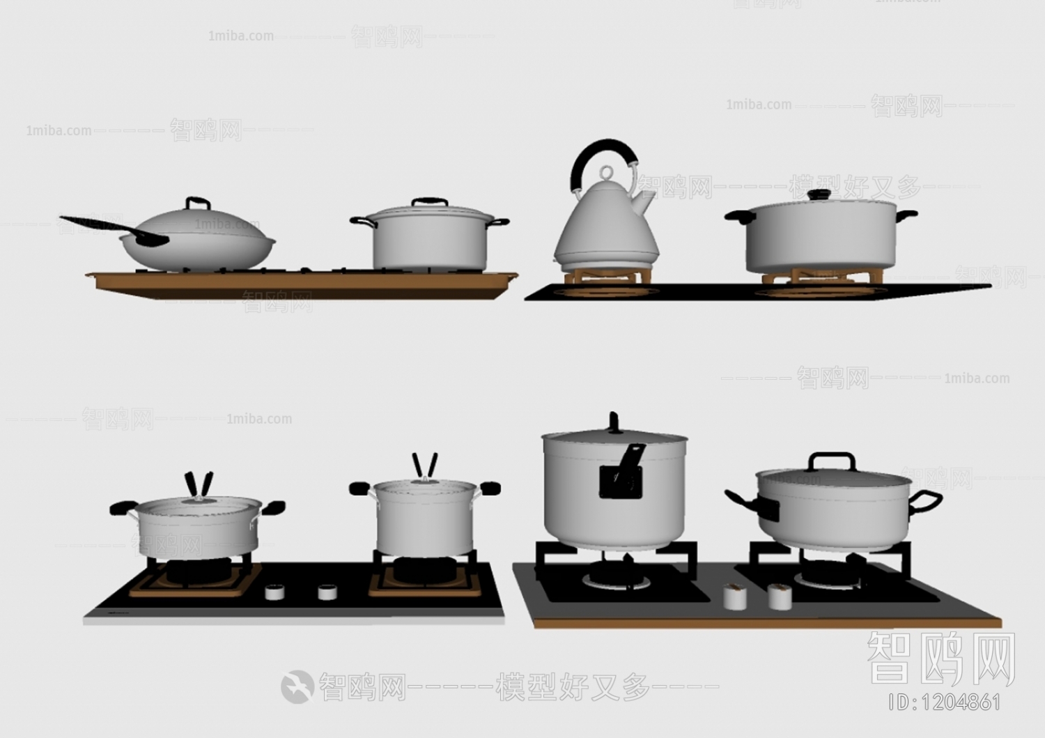 现代厨电燃气灶 水壶，锅