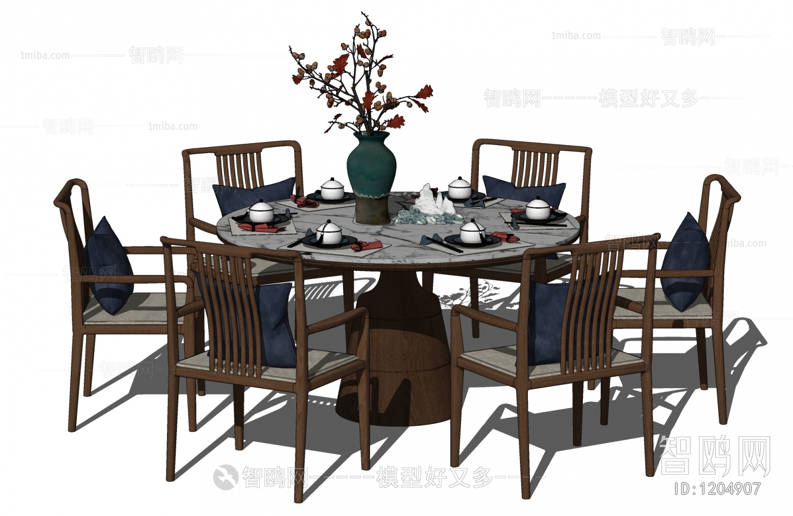 New Chinese Style Dining Table And Chairs