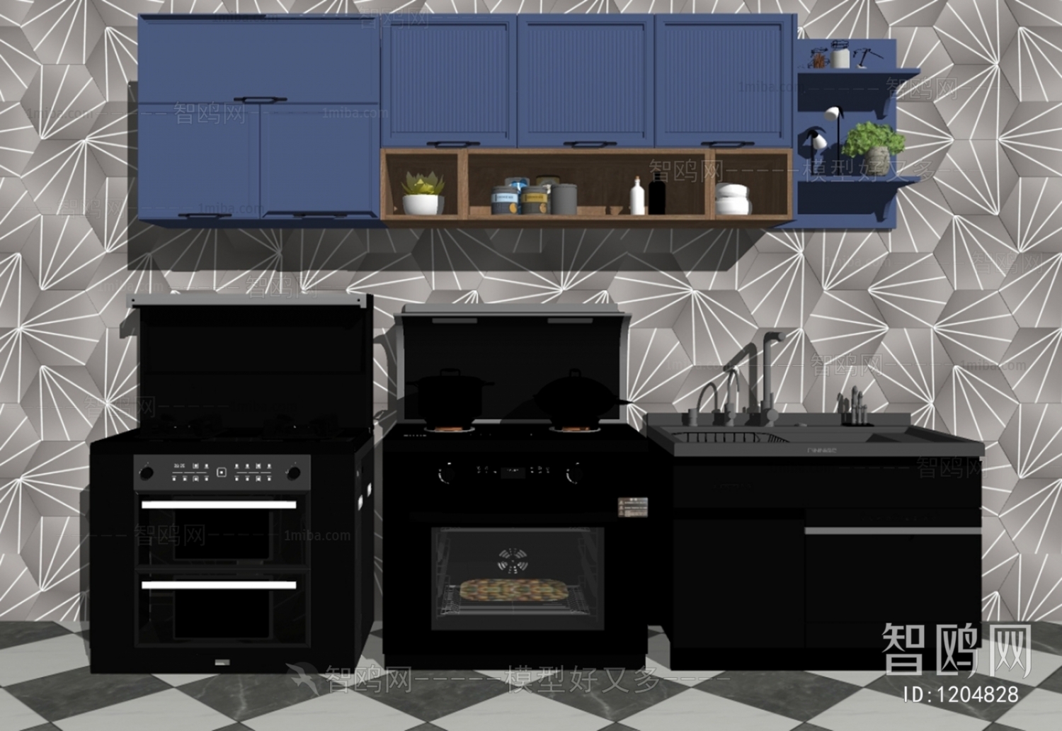 Modern Kitchen Electric Gas Range