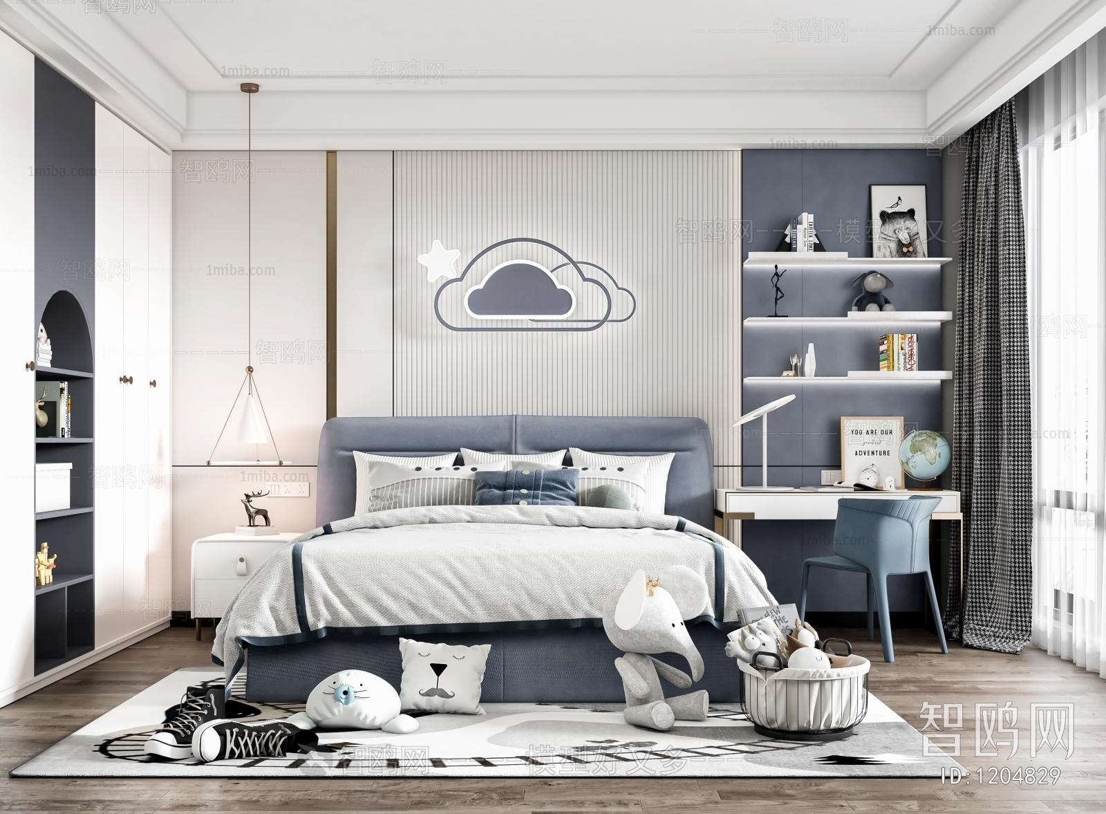 Modern Boy's Room And Son's Room