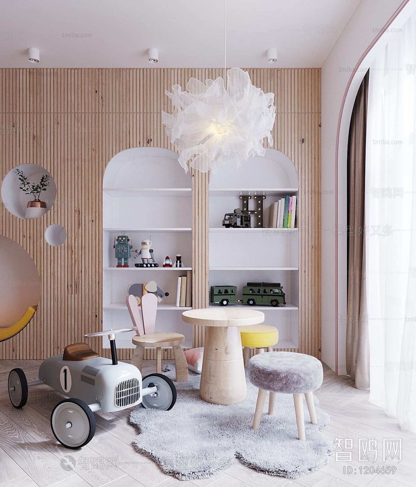 Modern Children's Room Activity Room