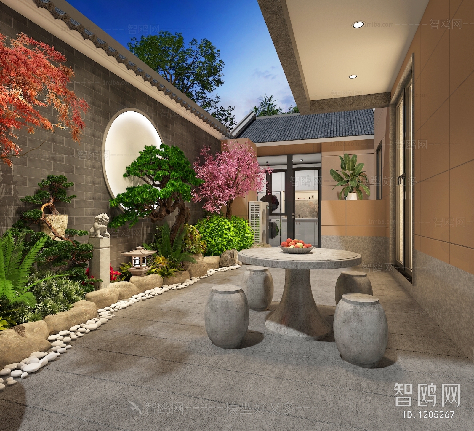 New Chinese Style Courtyard/landscape