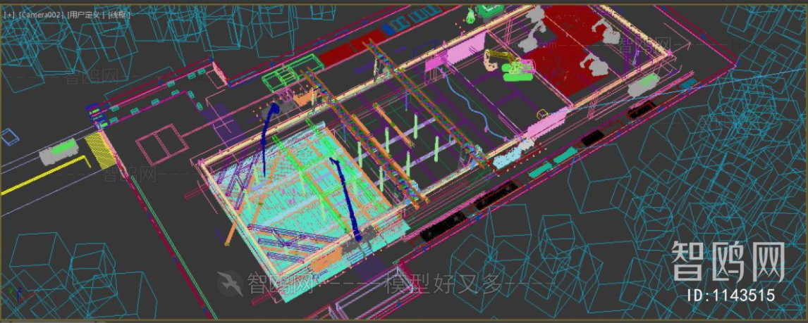 Modern Architectural Bird's-eye View Planning